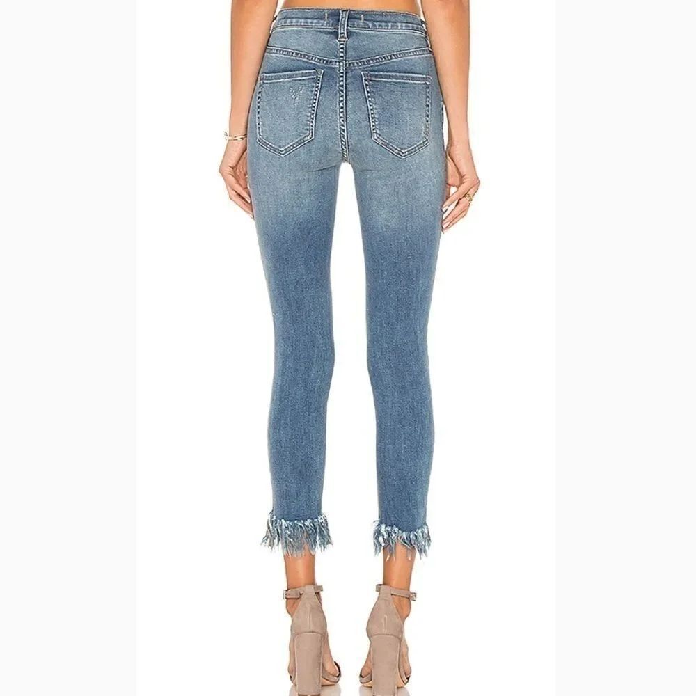 Free People Great Heights Frayed Skinny Jeans - Picture 3 of 6
